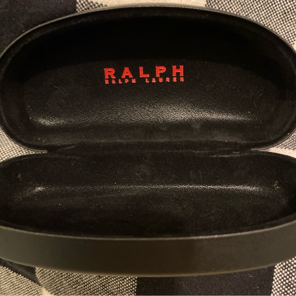 RALPH LAUREN “Sunglasses/Eyeglass Case Only” Hard Clamshell Black/Black 6.5” EUC - Picture 3 of 4